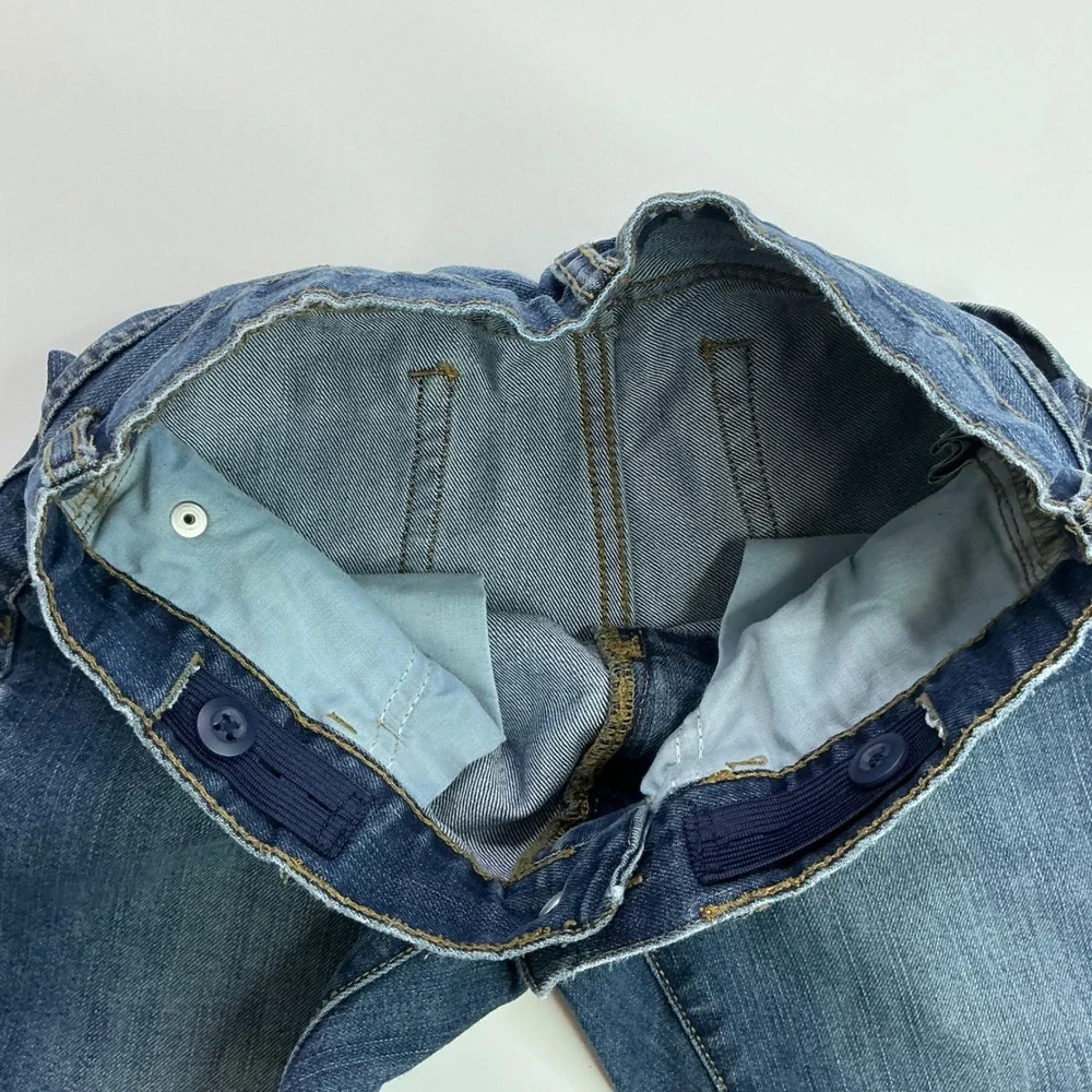 The Children's Place Blue Bootcut Jeans Kids Size 10 Adjustable Waist Denim